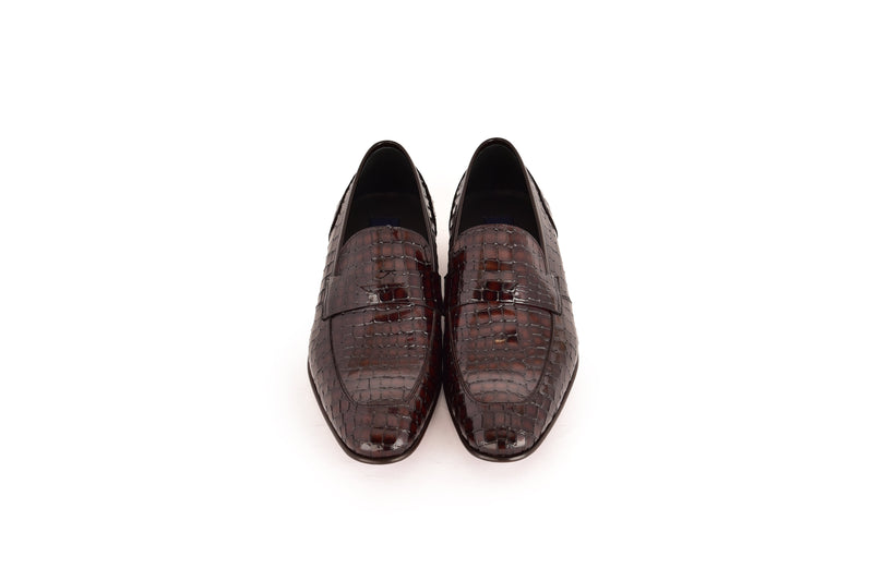 C01701-3470C Croco Leather Brown