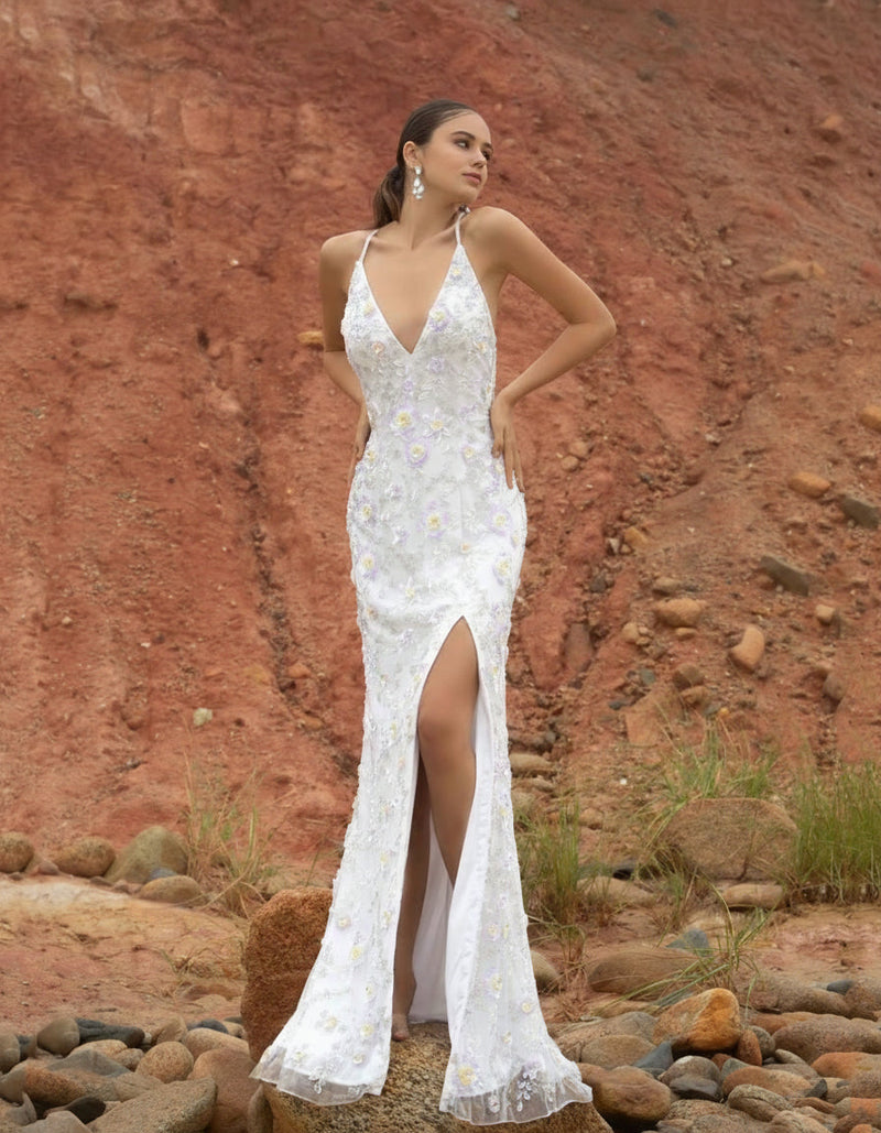 Primavera Couture 3731 - Beaded Sequin Prom Dress