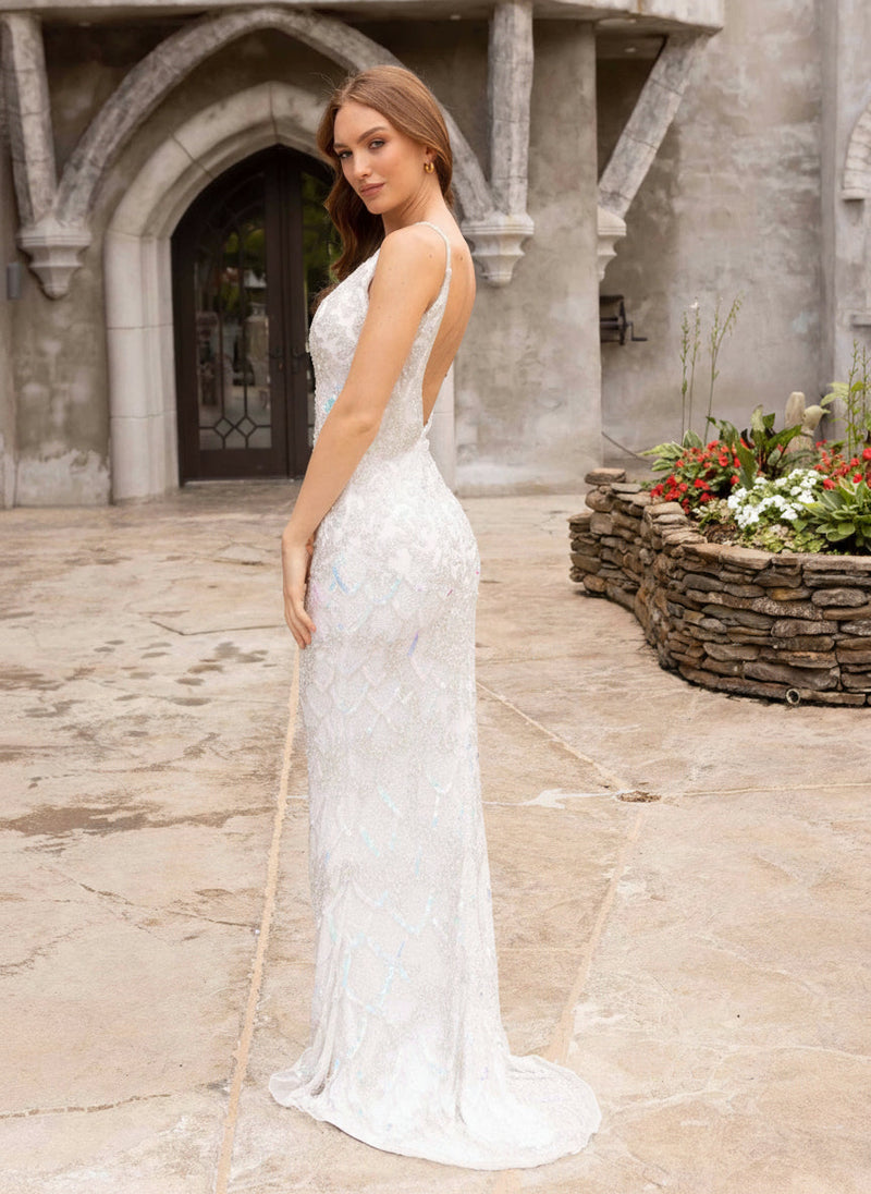 Primavera Couture 3903 - Fitted Sequin Prom Dress