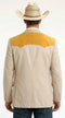 Men’s Beige and Gold Western Cowboy Blazer – Classic Western Style Jacket, Vintage Country Dress in Bone Color