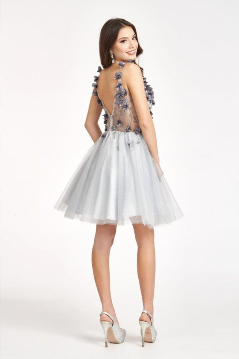 3D Floral Short Sweetheart Dress by Elizabeth KGS1999