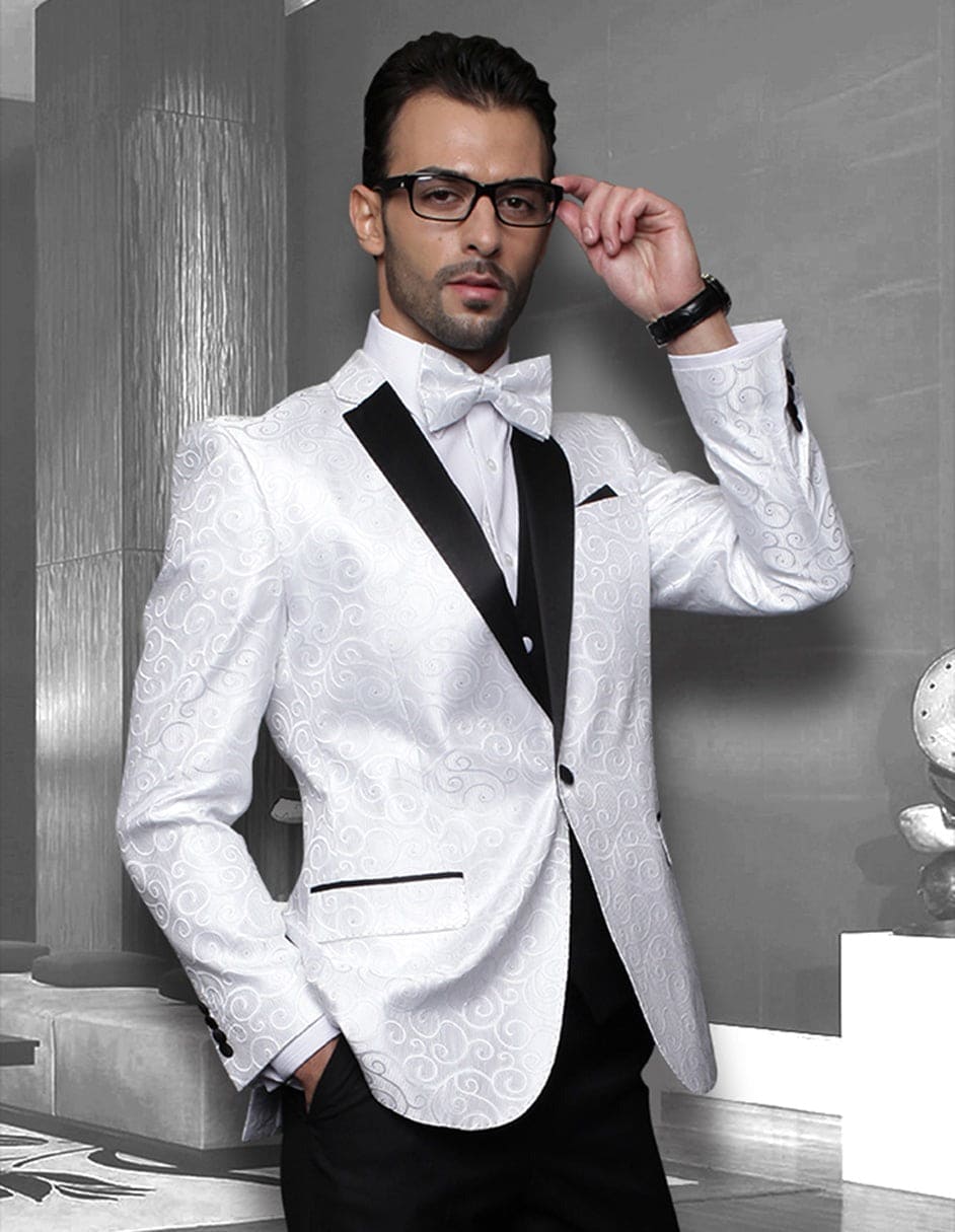White Prom Suit - White Prom Tuxedo - White Suit