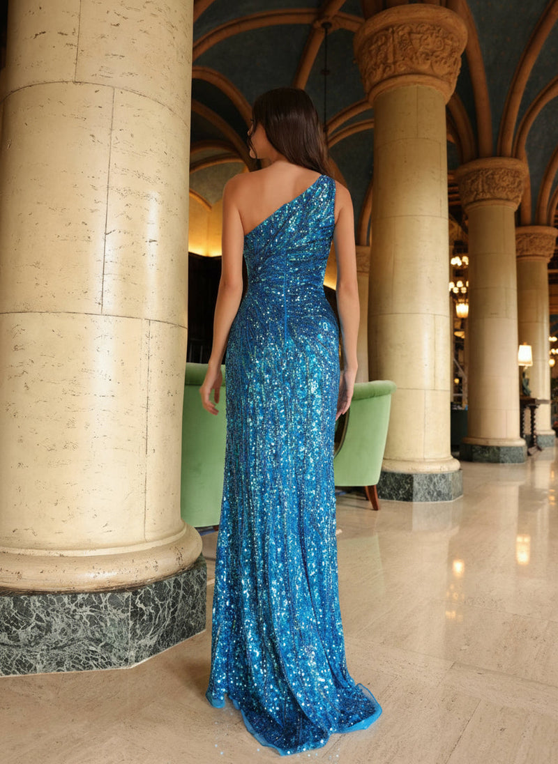 Primavera Couture 4133 - Sequin Floral Fitted Prom Dress