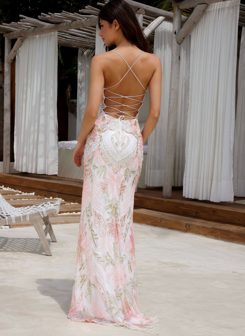 Primavera Couture 4156 - Beaded Sequin Prom Dress
