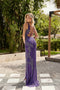Primavera Couture 4342 - Sequin Beaded Slit Fitted Evening Gown