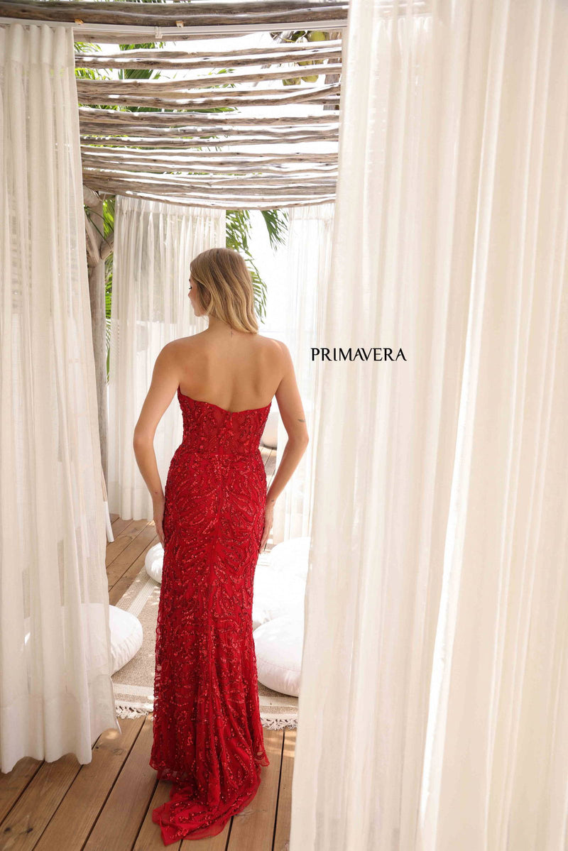 Primavera Couture 4360 - Fitted Sequin Prom Dress