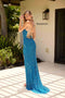 Primavera Couture 4367 - Beaded Sequin Slit Fitted Evening Gown