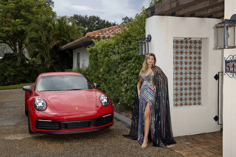 Primavera Couture 4385 - Sequin Evening Gown