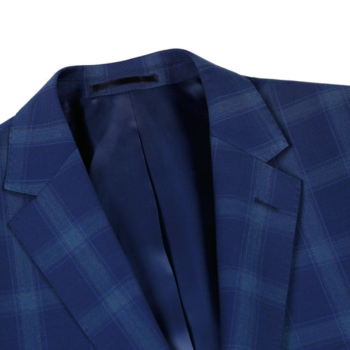 562-5 Men's Classic Fit Wool Checked Suits