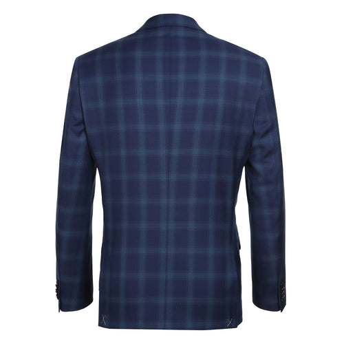 562-5 Men's Classic Fit Wool Checked Suits