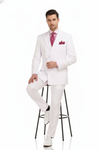 Men’s White Double-Breasted 3-Piece Suit Set – Premium Tailored Fit Formal Wedding and Evening Suit