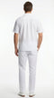Mens White Seersucker Walking Suit Set – Casual Summer Short Sleeve Outfit with Matching Pants Lightweight Two Piece Set