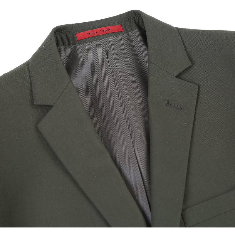 201-10 Men's 2-Piece Slim Fit Single Breasted Notch Lapel Suit