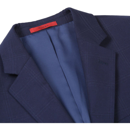 293-29 Men's Slim Fit Checked Suits