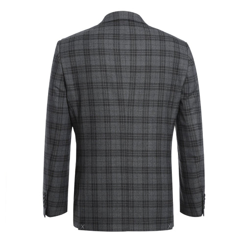 294-15 Men's Slim Fit Checked Suits