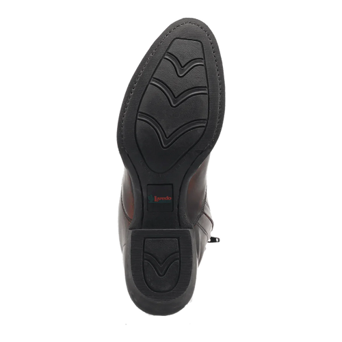 Laredo Men's Fletcher Leather Round Toe Boots with Zipper - Tan