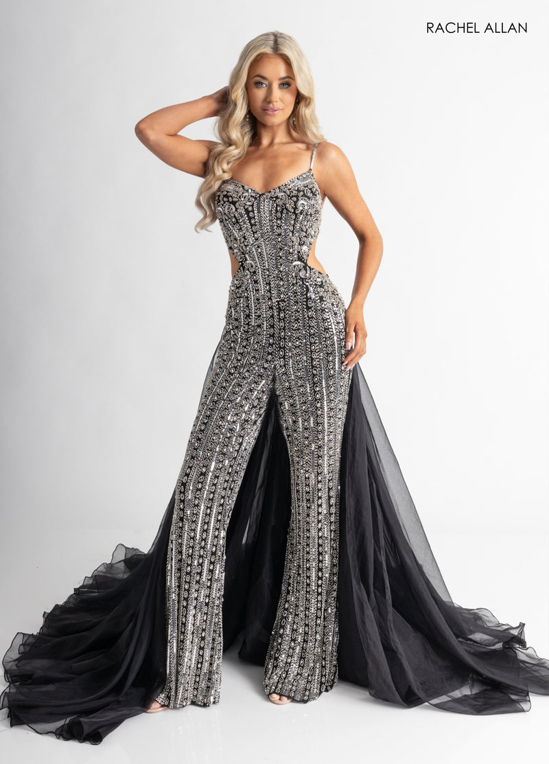 Sleeveless Overskirt Jumpsuit by Rachel Allan 50400