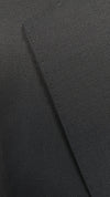 Bevagna Collection - Black 100% Virgin Wool Regular Fit Pick Stitched 2 Piece Suit