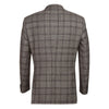 Men's 2 Piece Double Breasted Wool Blend Brown Slim Fit Suit