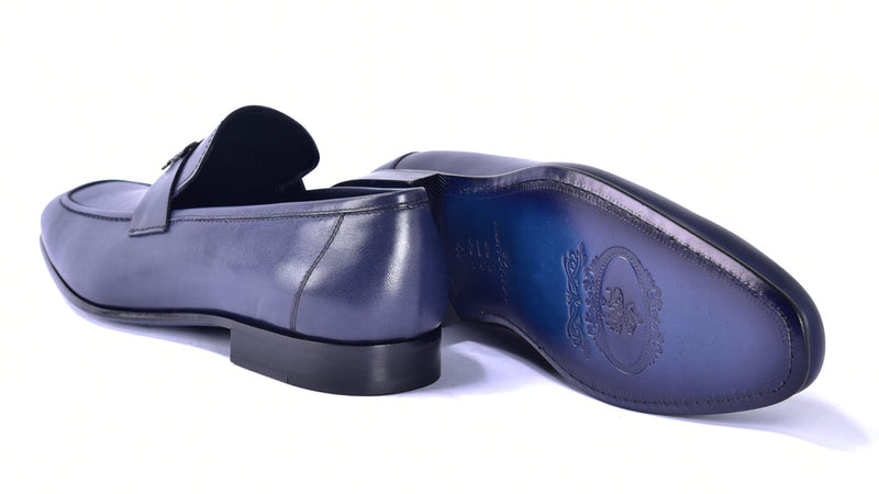 Corrente 5760 Burnished Calfskin Loafer - Navy - Image 4