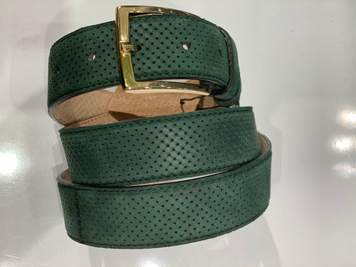 CBelt-5760-Suede Belt-Green