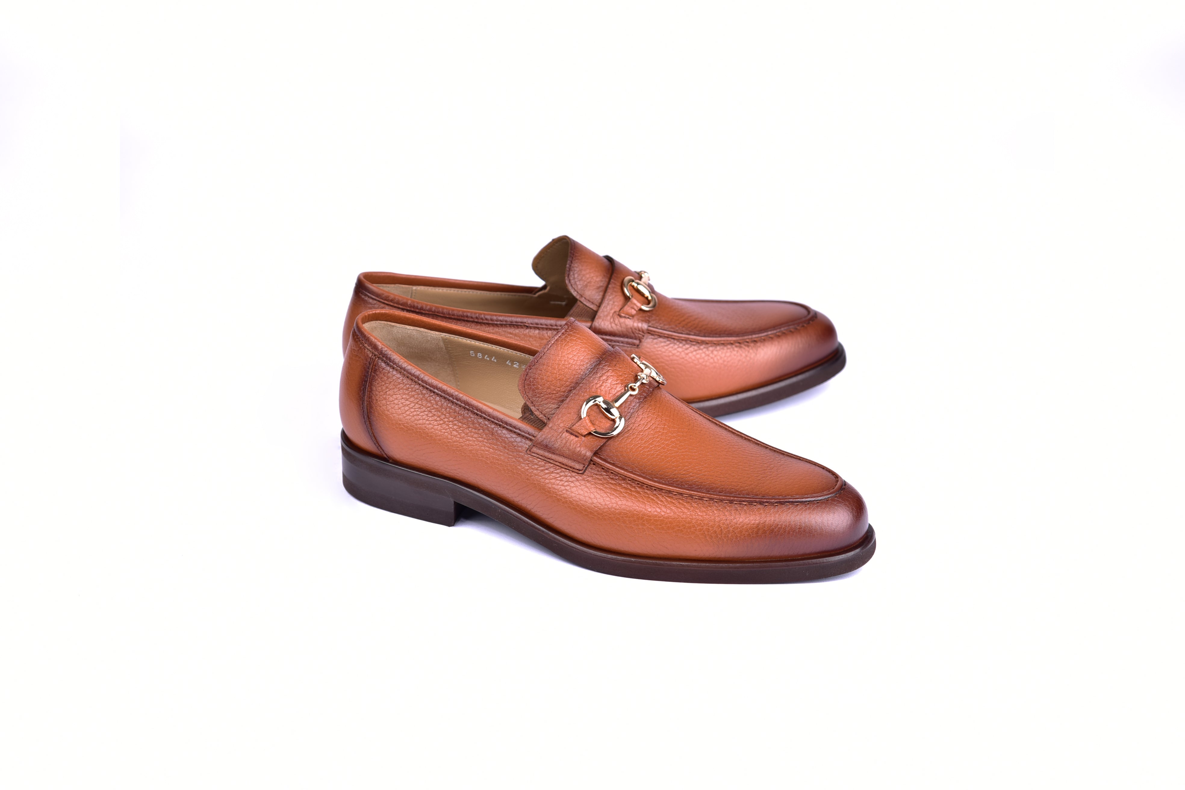 Italian Leather Brown Tan Loafer - 44/11 Cognac Brown  main image 3