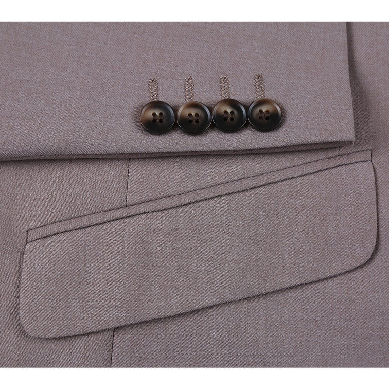 201-103 Men's 2-Piece Slim Fit Single Breasted Notch Lapel Suit