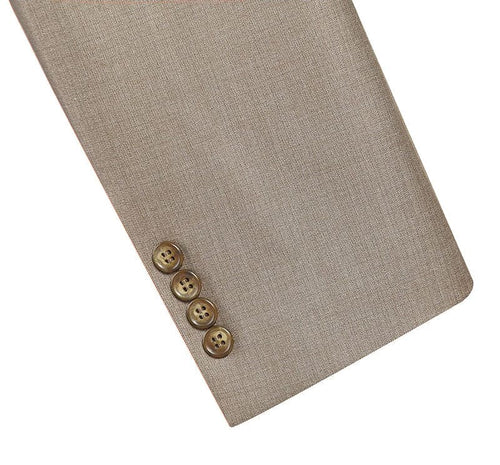 Vanderbilt Collection - Classic 2 Piece Suit 2 Buttons Regular Fit In Taupe