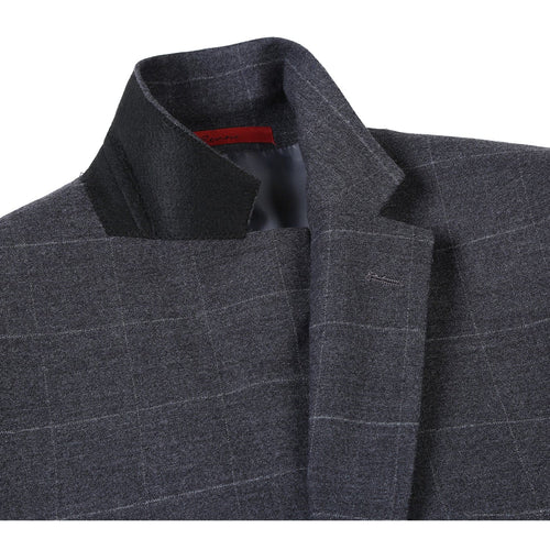 293-31 Men's Slim Fit Checked Suits