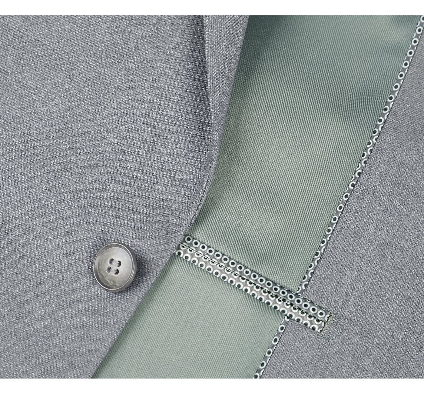 2110-2 Men's Slim Fit Solid Stretch 2-Piece Suit