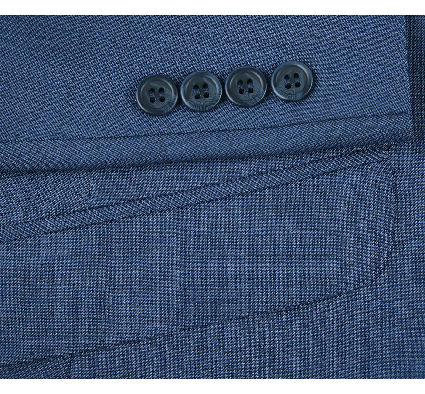 557-1 Men's 2-Piece Slim Fit Single Breasted Wool Suit