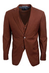 "Mens Stacy Adams Suit - Stacy Adams  Suit Men's Two Button Vested Basic Suit - Brown"