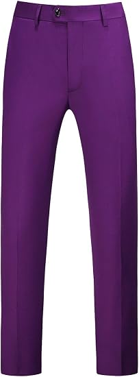 Mens Dress Pants Front Flat Fit Casual Pants