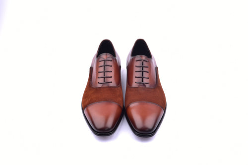 C0091-6265S Cap toe Lace up-Tan