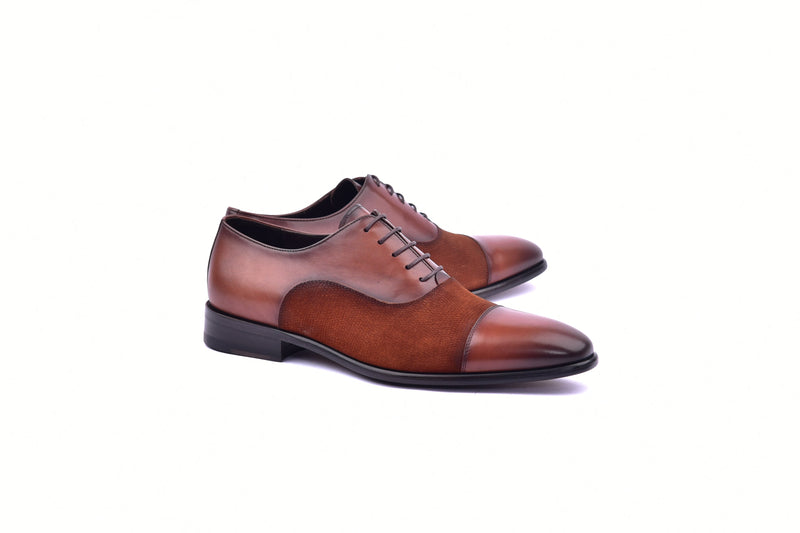 C0091-6265S Cap toe Lace up-Tan