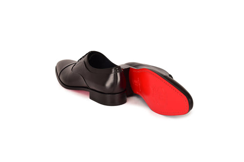 C0001107-6694 Cap toe lace up-Black