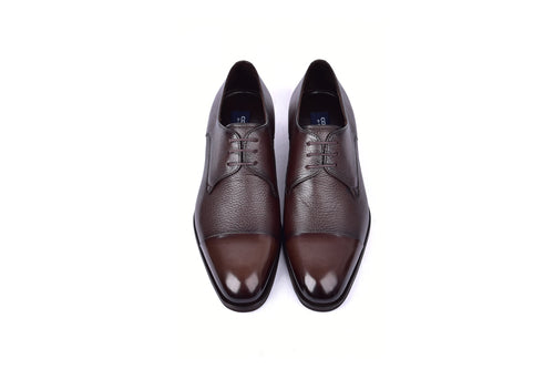 C001106-6793 Cap Toe Deer Skin- Brown
