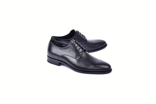 C00103-6806 Plain Toe Lace up-Black