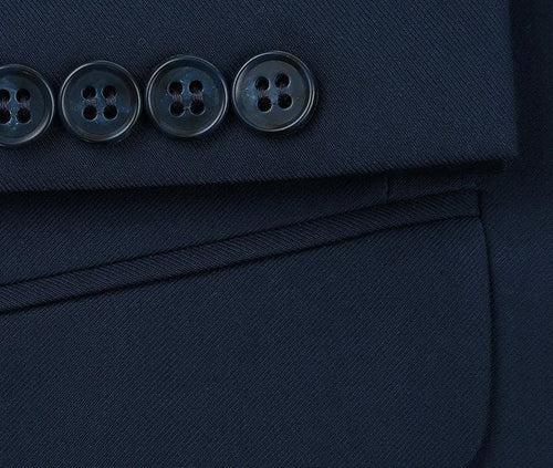 Vanderbilt Collection - Classic 2 Piece Suit 2 Buttons Regular Fit In Navy