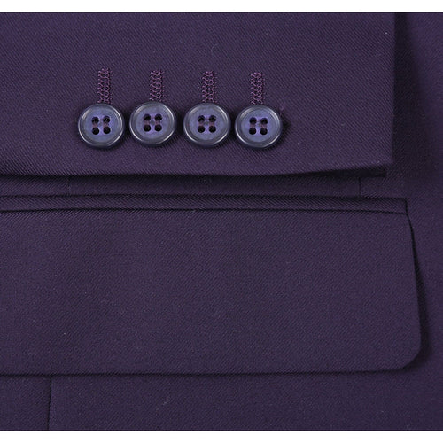 201-14 Men's 2-Piece New Slim Fit Single Breasted Notch Lapel Suit