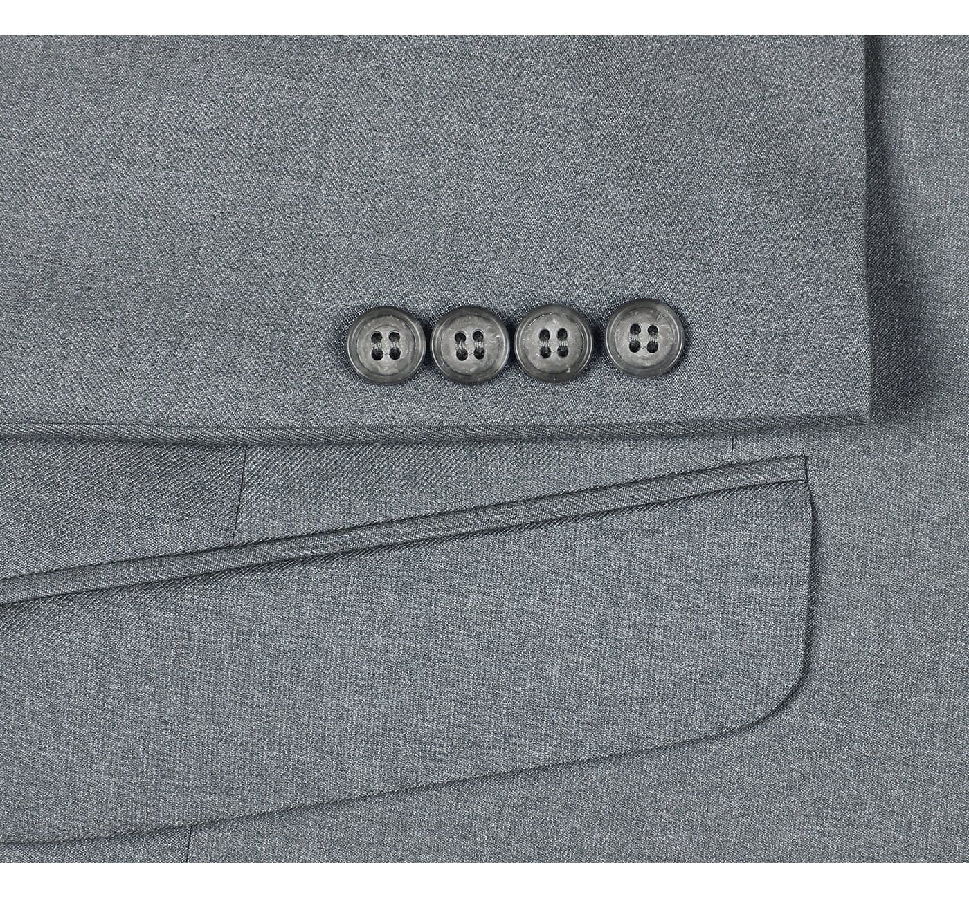 2110-2 Men's Slim Fit Solid Stretch 2-Piece Suit