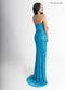 Beaded Strapless Slit Gown by Rachel Allan 70948