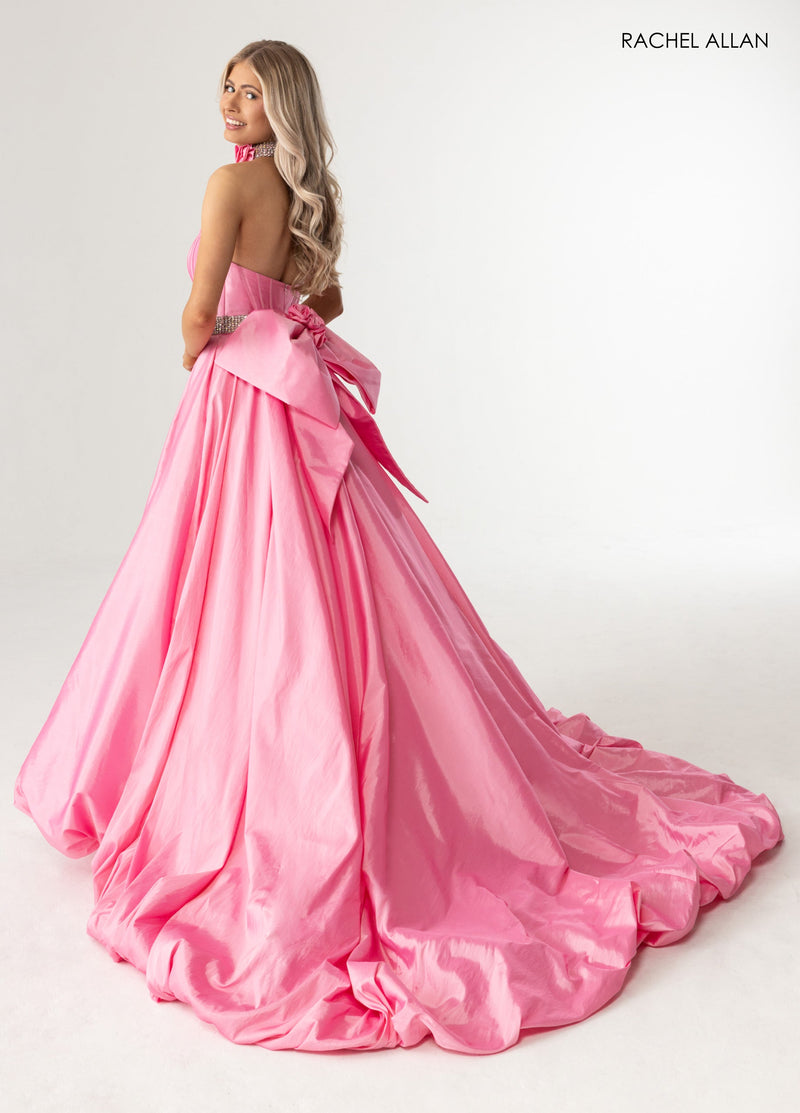 Taffeta Strapless A-line Gown by Rachel Allan 71024