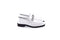 C0001209-7249 loafer with silver buckle-White