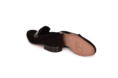 C000211-7425S Loafer-Black Suede