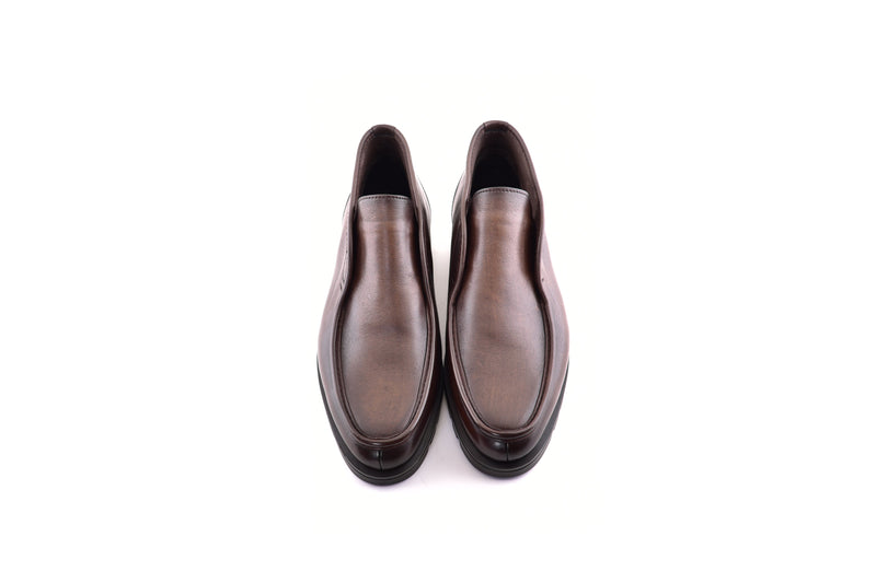 C186-7520 Shearling Lined Chukka Boot-Brown