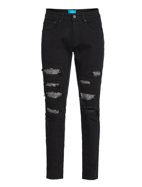 PX Denim Jean with Crystal Patchs