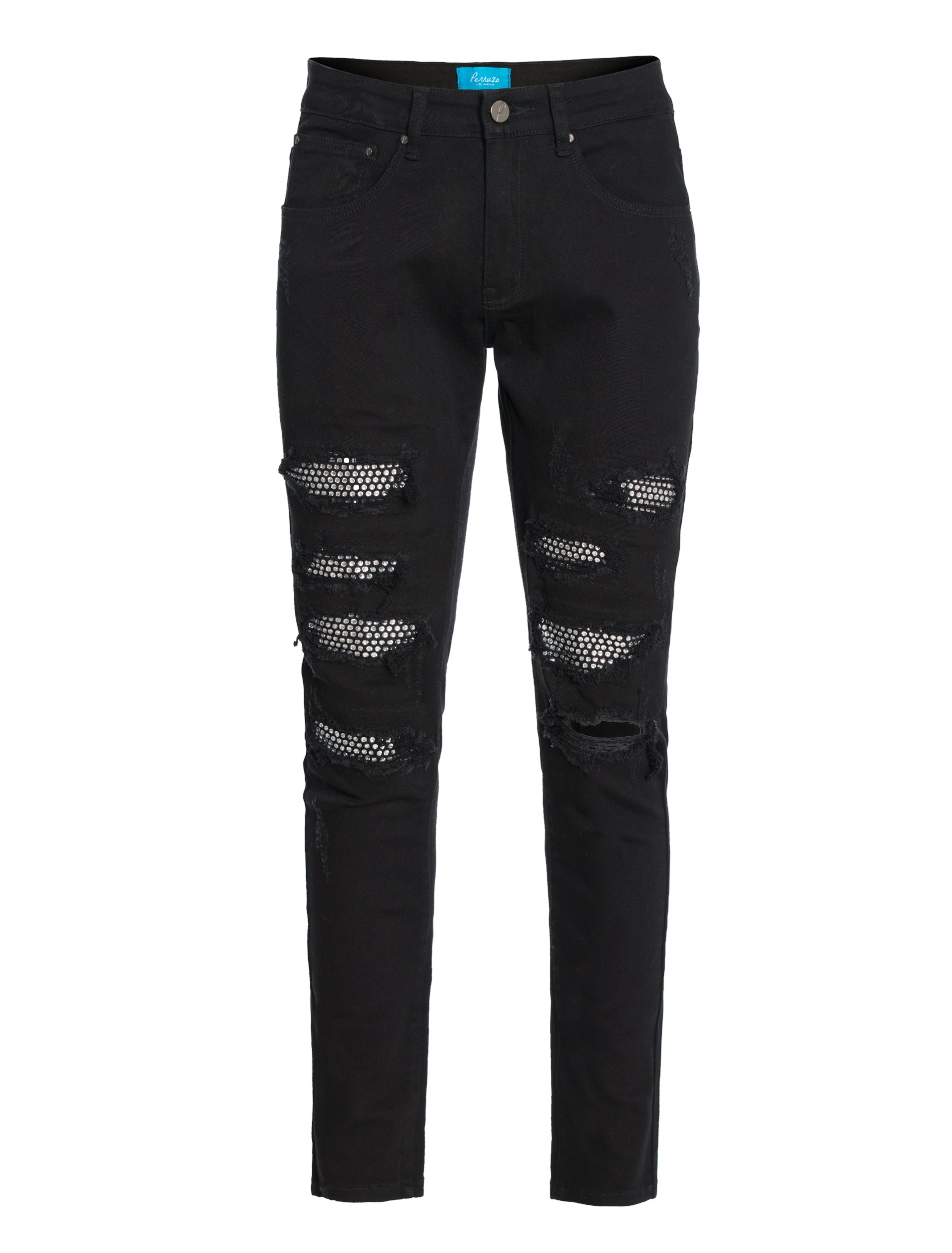 PX Denim Jean with Crystal Patchs
