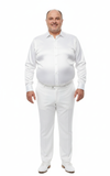 Men’s White Satin Dress Shirt – Classic Long Sleeve Formal Shirt for Weddings, Parties, and Business Wear