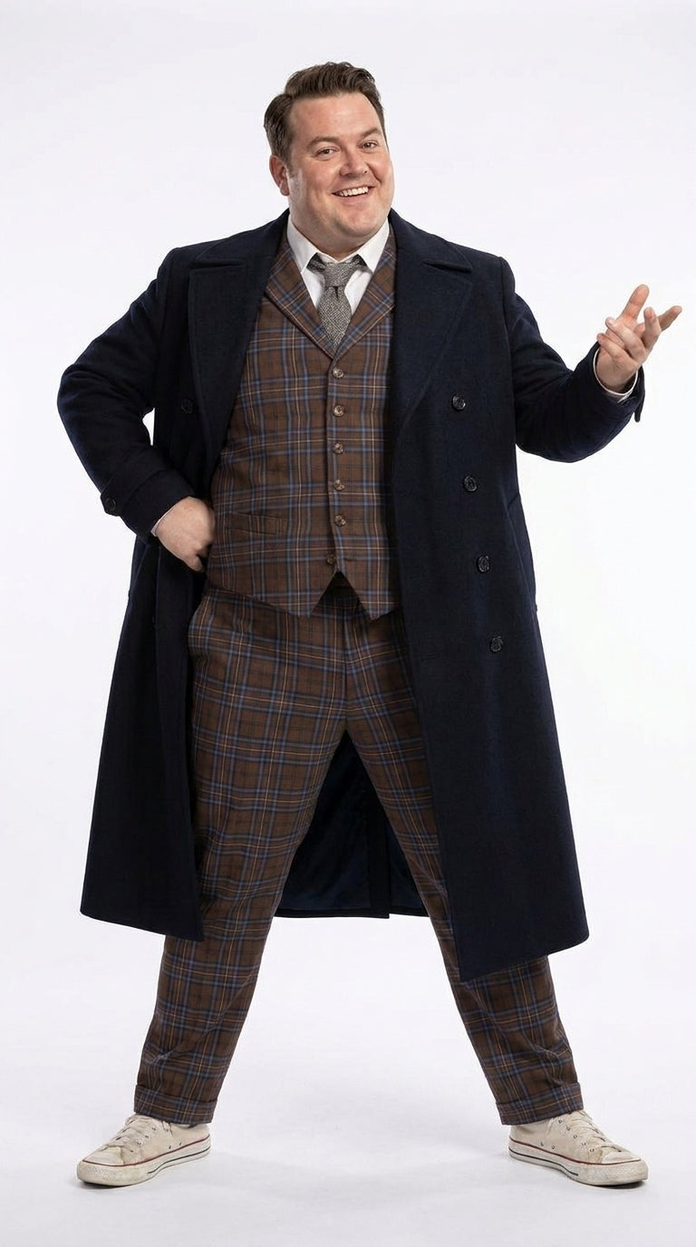 Menās Black Long Overcoat ā Doctor Who Fourteenth Doctor David Tennant Inspired Costume Coat
